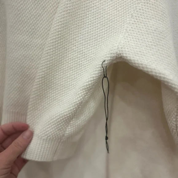 ALO YOGA tennis Club Sweater Knit V-Neck Pullover NWOT med preppy athletic - Picture 8 of 10